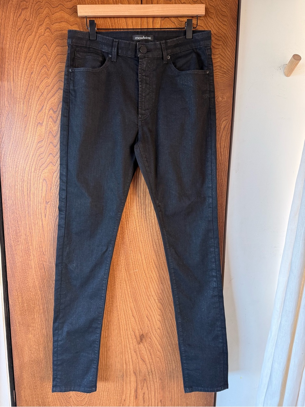 Black Sparkle Monfrère Jeans sz 34